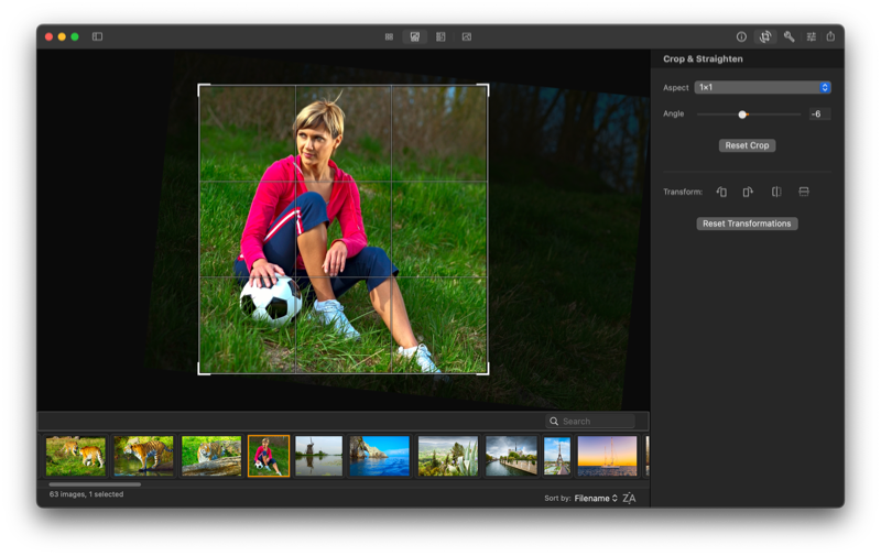 iBatch screenshot - Crop