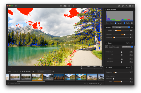 Photo Sense screenshot - Clipping Overlays